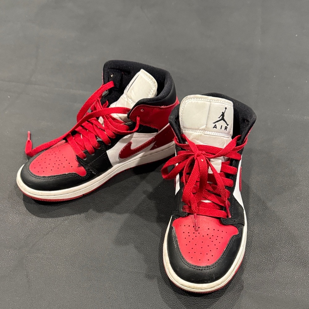 Nike Air Jordan Red and White High-Tops
